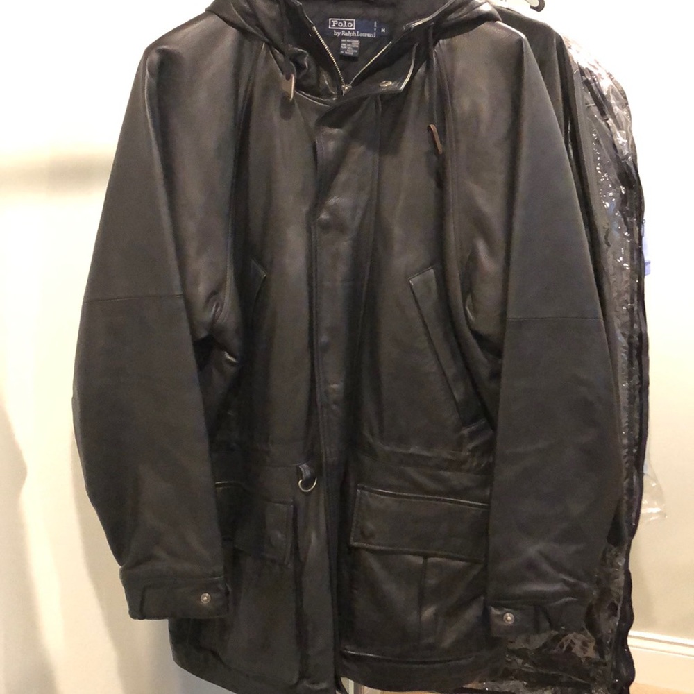 Men’s leather Polo by Ralph Lauren